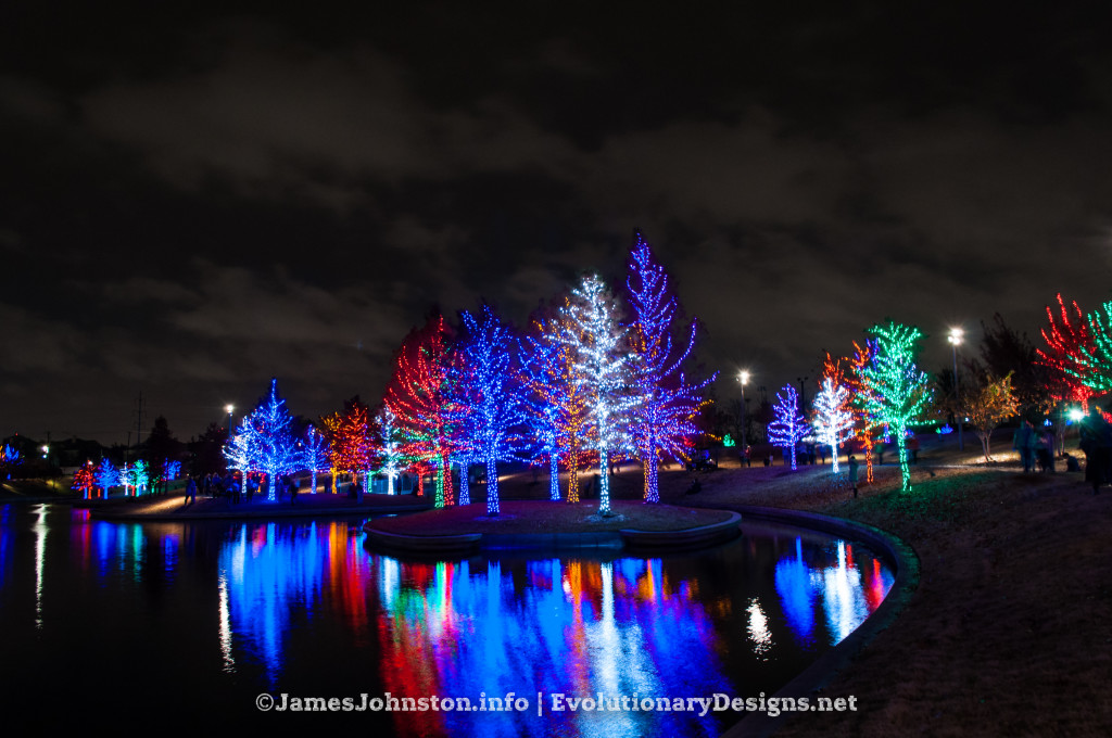 Christmas Lights in Vitruvian Park in Addison, Texas - James Johnston