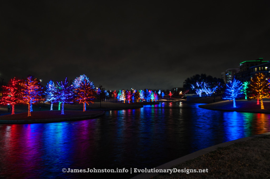 Christmas Lights in Vitruvian Park in Addison, Texas - James Johnston